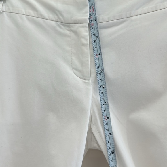Burberry white cotton pants, low waist, preloved - Picture 4 of 5